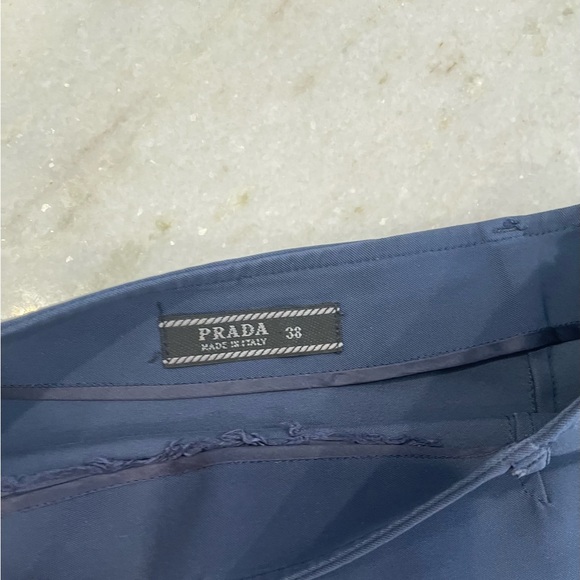 Prada Italy Dark Navy  Classic Pensil Midi Skirt Size EU 38, US 6 - Picture 8 of 15